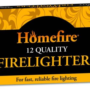 Homefire firelighters, 12 natural quality firelighters (x4)