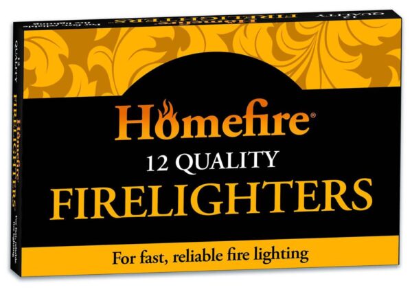 Homefire firelighters, 12 natural quality firelighters (x4)