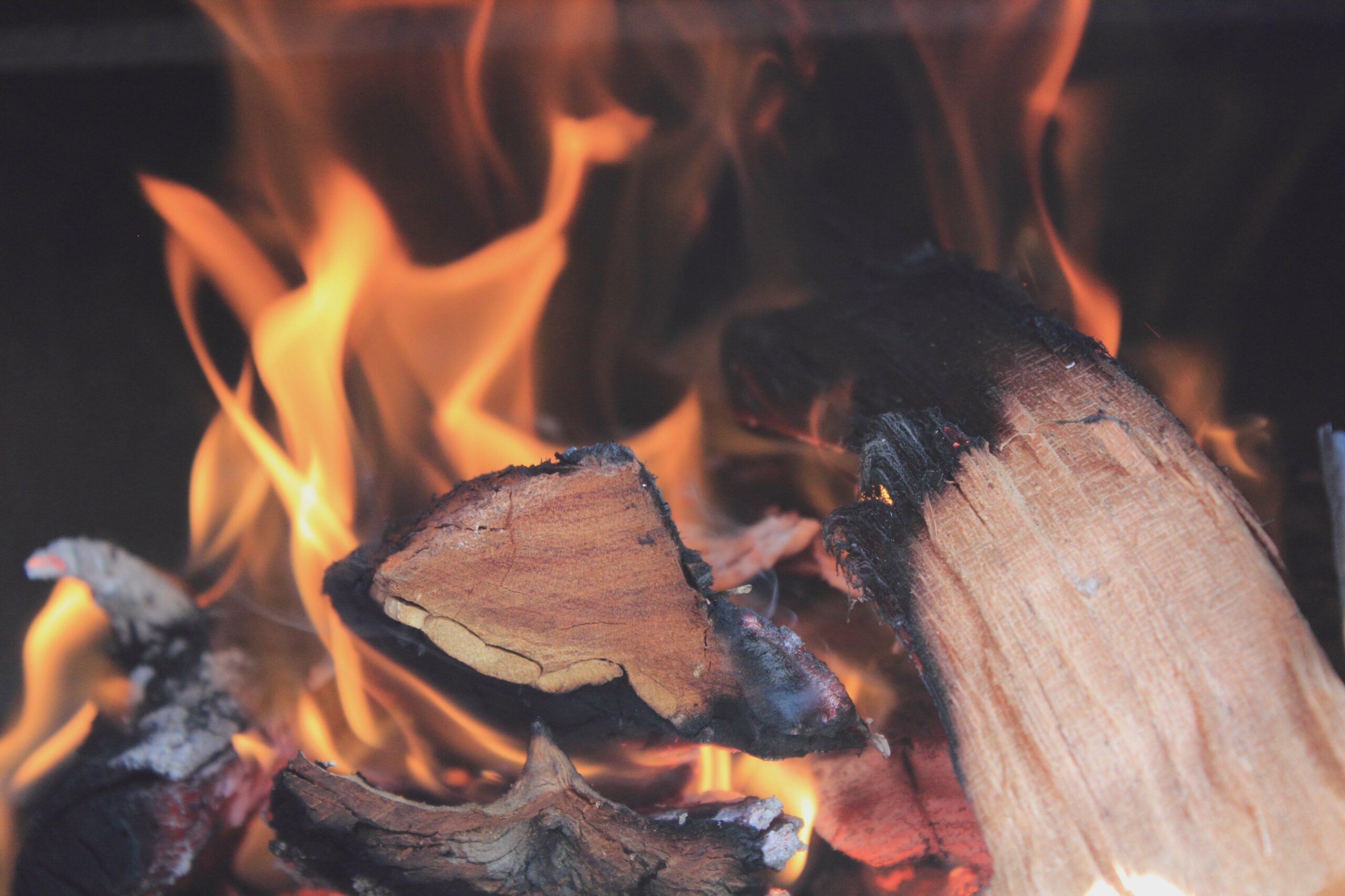 wood on fire - using the best firewood Essex can supply from County Logs and Coal