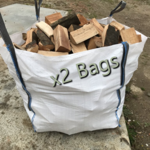 2 x builders bags of logs