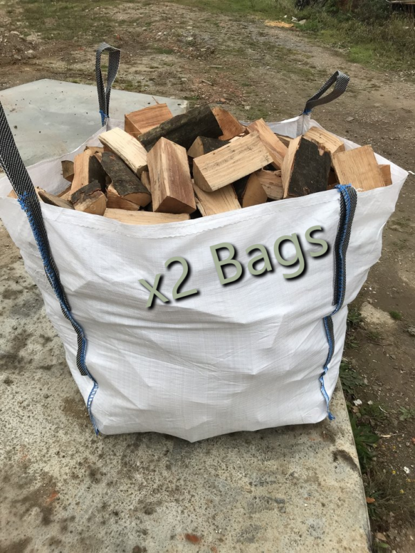 2 x builders bags of logs